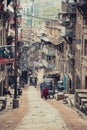 Old street of Bhaktapur in Nepal