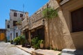 Old Street with buttresses Old Town, Rhodes Royalty Free Stock Photo