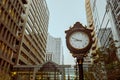 Old Street Clock in Calgary Royalty Free Stock Photo