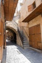 Old street in downtow Saida, Lebanon