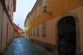 Old street in Eger, Hungary