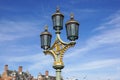 Old street electric lantern Royalty Free Stock Photo