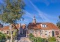 Old street in the historical center of Blokzijl Royalty Free Stock Photo