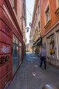 Old street in historical center of Maribor, Lower Styria, Slovenia Royalty Free Stock Photo