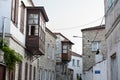 Old street and house in Alacati, Izmir, Turkey Royalty Free Stock Photo