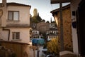 Old street and old houses of Sirince Village in Izmir, Turkey Royalty Free Stock Photo