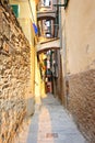 Old street in an Italian village Vernazza