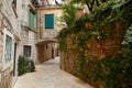 Old street in Jelsa, on the island of Hvar Royalty Free Stock Photo