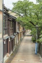 Old street in Kanazawa, Japan Royalty Free Stock Photo