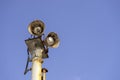 Old Street lamp with blue sky background Royalty Free Stock Photo