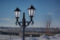 Stable street lamp in Troitsk