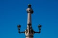 Old street lamp at The Marquess of Pombal Square Praca do Marques de Pombal