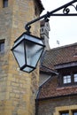 Old street lamp in Neuchatel castle