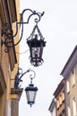 Old street lantern, Warsaw, Poland Royalty Free Stock Photo