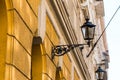 Old street lights on the building Royalty Free Stock Photo