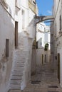 Old street in a little village in southern Apulia, Italy