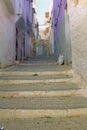 Old street in Moulay Idriss Morocco Royalty Free Stock Photo