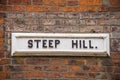 Old street name plate Royalty Free Stock Photo