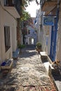 Main street in town cadaques in cap de creus catalonia