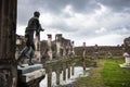 Old street of Pompeii city, Naples