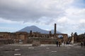 Old street of Pompeii city, Naples