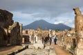 Old street of Pompeii city, Naples