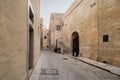 Old street in Rabat, Malta, south Europe.