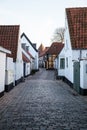 Old Street in Ribe, Denmark Royalty Free Stock Photo