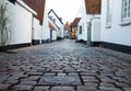 Old Street in Ribe, Denmark Royalty Free Stock Photo