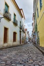 Old street at Salvador de Bahia, Brazil Royalty Free Stock Photo