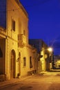 Old street in San Lawrenz on Gozo island. Malta