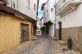 Old street of San Martin de Trevejo, Caceres, Extremadura, Spain