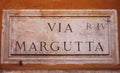 Via Margutta in Rome Royalty Free Stock Photo