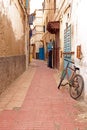 Old street in the souk in Essaouria Morocco Royalty Free Stock Photo