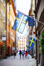 Old street in Stockholm Royalty Free Stock Photo