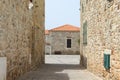 An old street with stone houses