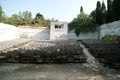 The old street theater. Open-air audience chairs