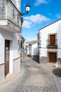 Old street in the town of Montanchez, Caceres, Spain