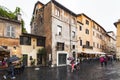 Old street in Trastevere, Rome, Italy. Trastevere is rione of Rome, on the west bank of the Tiber in Rome, Lazio, Italy.