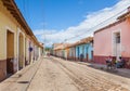 Old street of Trinidad Town in Central Cuba
