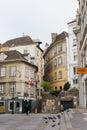 Old street in Vienna city, Austria Royalty Free Stock Photo