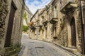 Old street of the village of montalbano elicona Italy Royalty Free Stock Photo