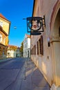 Old street of Zagreb upper town Royalty Free Stock Photo