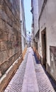 Old street of Ãâ°vora in Portugal