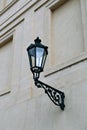 Old streetlight lantern in Prague Royalty Free Stock Photo