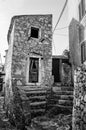 Old streets details at Beli in Cres island Royalty Free Stock Photo