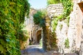 Old streets of Gordes, town in Provence, France Royalty Free Stock Photo