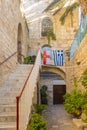 The old streets and houses of the ancient city of Jerusalem