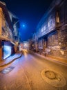 Old streets of Istanbul by night Istanbul Royalty Free Stock Photo