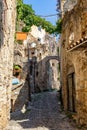 Old streets in meditteranean town Royalty Free Stock Photo